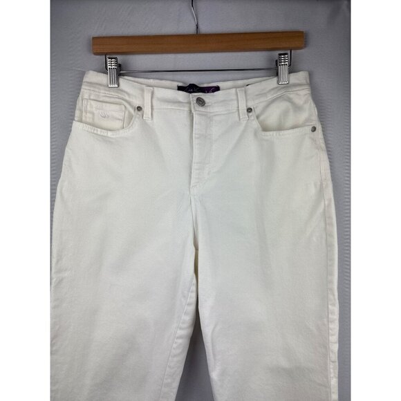 Gloria Vanderbilt Amanda White High-Waisted Womens Jeans Size 8 - Picture 1 of 6